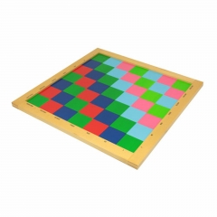 Kindergarten Material For Eco Friendly Wooden Montessori Mathmatic Educational Toys Of Checker Board Beads