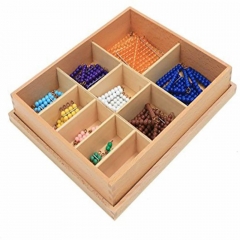 High Quality Montessori Teaching Aids Short Bead Chain With Box For Kids Learning