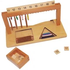 Starlink Wooden Mathematics Montessori Teaching Aids Hanger For Color Bead Stairs