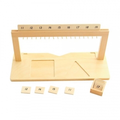 Montessori Hanger For Color Bead Stairs With Beads Montessori Math Mathematics Educational Materials Learning Tools