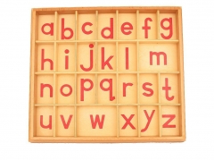 Amazon Hot Sell Wooden Montessori Alphabet Letters Small Moveable Alphabet Educational Toys