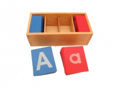 Baby Toy Montessori Material Red And Blue Sand Alphabet Board Letters Early Education Toys