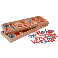Starlink Kids Learning Wooden Montessori Educational Alphabet Toys Large Lower Case Movable Alphabet