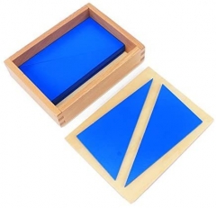 Starlink Wooden Educational Toys Montessori Material Mixed Senses Box Of Blue Triangles