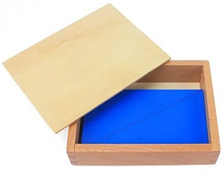 Starlink Wooden Educational Toys Montessori Material Mixed Senses Box Of Blue Triangles