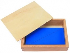 Wooden Toys For Montessori Early Education Materials Constructive Blue Triangles