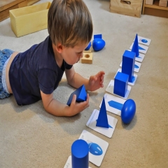 StarLink Preschool Wooden Toys Montessori Sensorial Toys Geometric Solids Shape Toys Montessori Educational