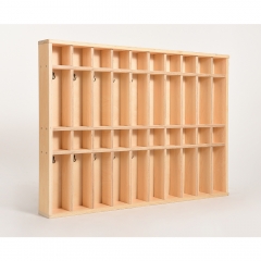 Preschool Wooden Cabinet For Kids Cup Storage Montessori Furniture For Kindergarten Kids Cup Cabinet Rack