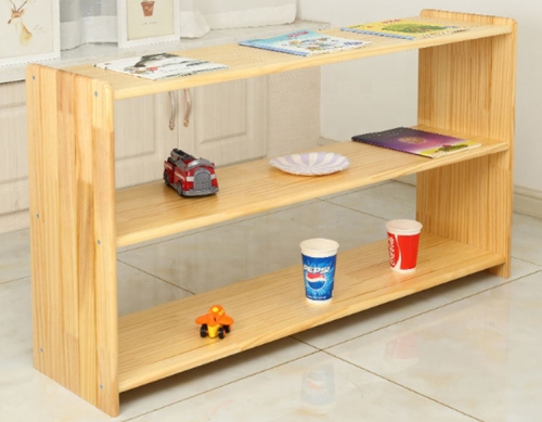 Kindergarten Furniture Solid Wooden Shelf Baby Children Toys Storage Shelf Cabinets Wood Storage Shelf For Preschool