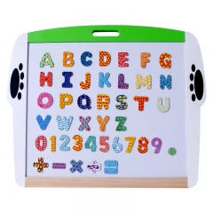Double Sided Kids Magnetic Wooden Drawing Writing Board Kids Wooden Magnetic Easel Panda Kids Toys