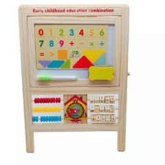 Kids Wooden Learning Game Montessori Painting Board Kids Drawing Boards Toys For Infant Learning Educational