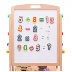 High Quality Kids Wooden Easel Toy Drawing Writing Easel Wood Activity Easel Board For Kids