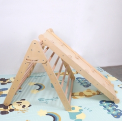 Baby Montessori Wooden Kids Indoor Triangle Climbing Gym Frame Preschool Furniture Climbing Toys Climbing Triangle Frame