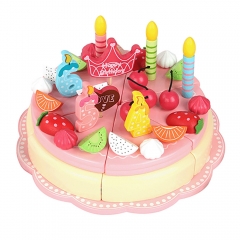 High Quality Wooden Pretend Play Toy Wooden Kitchen Toys Mini Cake Cutting Toy For Kids