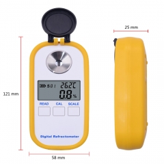 DR-201 0-28% 0-280‰ salinity 1.000-1217SG Digital Refractometer for Nacl salt soup antifreeze