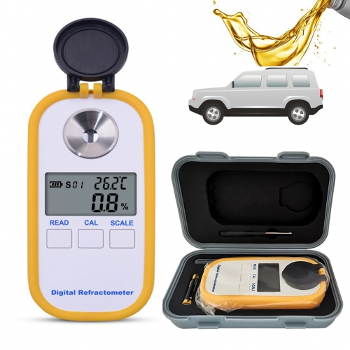 DR-601 Digital Refractometer Car Ethylene Glycol-50-0C Propylene Glycol-50-0C Battery 1.000-1.500SG Antifreeze Liquid Freezing Point Tester