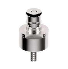 HB-CC01 Homebrew Stainless Steel Carbonation Cap Ball Lock Type w 5/16" Barb fit for Soft PET Bottle of Soda Beer 60*32mm
