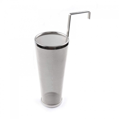 HB-BF3213 15*35cm 300 Micron Stainless Steel Beer Filter with Hook for Homemade Brew Home