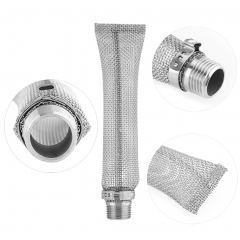 HB-BF06 6inch Stainless Steel Beer Filter Tube Screen Home Bar Brewing Mesh Strainer