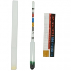 HB-BH03 Triple Scale Hydrometer Self Brewed Wine Sugar Meter Alcohol Measuring for Home Brewing Making Beer Wine