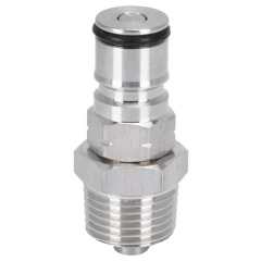 HB-BL23 19/32‑18 Ball Lock Post with 1/2in NPT Male Thread Gas Ball Lock Keg Post Adapter for Corny Keg