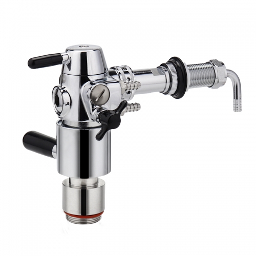 HB-BT101 Growler Filler Station beer tap defoaming Defoamers for Bottling Home Brewing Beer Keg De-Foaming Device with long axis part