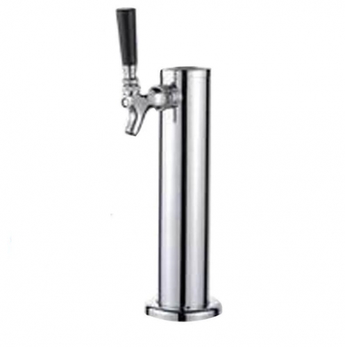 HB-BTT1C Single Tap chromeplated Draft Beer tower ,Faucet beer tower stainless steel innel with brass beer tap