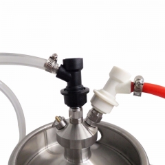 HB-BKT36H 3.6L mini beer keg growler with Mini Keg Tap Dispenser & ball lock Quick Disconnects for Draft Beer Homebrew Good For Picnic