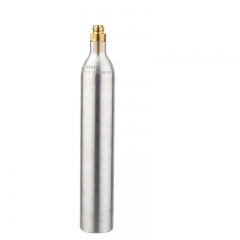 HB-CC06L 0.6L Soda Cylinder Co2 Bottle Tank,150BAR/2200PSI High Pressure Soda Water Bottle Aluminium Co2 Cylinder with Valve TR21*4