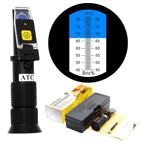 LED-RHB-82 ATC Brix 45-82% Refractometer With LED Light