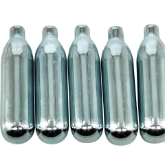 HB-GB25S Silver 25g gas bottle food grade CO2 bottles use for homebrew mini keg barrel brewing kits