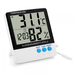HTC-2N Household Super LCD Probe Max Min Indoor Outdoor Digital thermometer hygrometer