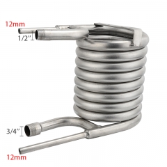 HB-CWC02 Counterflow Wort Chiller Stainless Steel Coil Tube Chillers Garden Hose Fittings Homebrew Beer Cooler Counter flow Wort Chiller