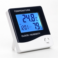 DT-12 Household Super LCD Probe Indoor Outdoor Digital thermometer hygrometer with backlight
