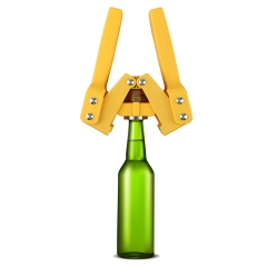 HB-BC05R Manual Bottle Capper Tool, Twin Lever Hand Capper for Home Brewing, Reusable Red Bottle Sealer Wine Making Accessories