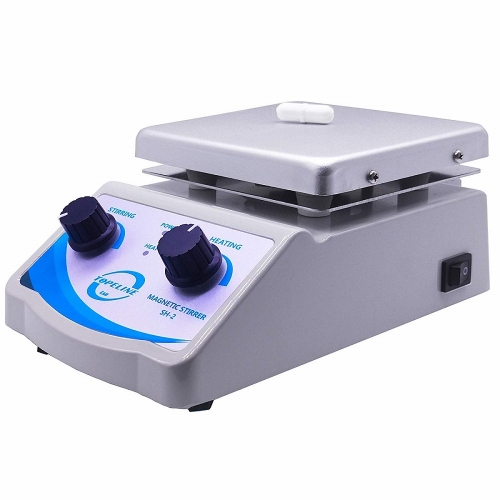 SH-2 Laboratory Hot Plate Magnetic Stirrer Mixer Dual Control with 1 Inch Stir Bar 110V 220V