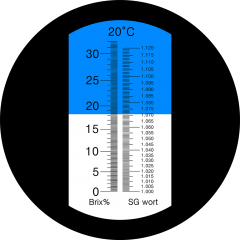 LED-RHB-32SG-1.12 ATC Beer Refractometer 0-32% Brix WortSG:1.000-1.120 With LED Light