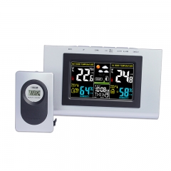 DT-04A-color RF Wireless Weather Station Temperature Station LCD alarm clock color display