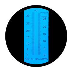 LED-RHBS-28 ATC Brix 0-32% salinity 0-28% Refractometer With LED Light