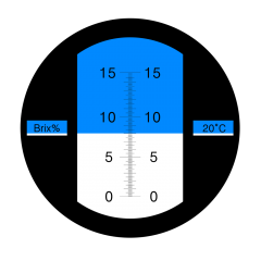 LED-RHB-15 ATC Brix 0-15% Refractometer With LED Light
