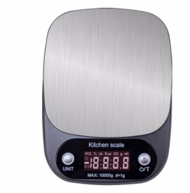 DS06C-10KG 10KG 1g Digital Kitchen Scale Food Scale Multifunction Weight Scale Electronic Baking & Cooking Scale with LCD Display Silver