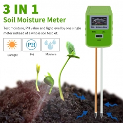 SP-Soil3in1C 3-in-1 Soil PH Meter Soil Moisture/Soil Fertility/Soil PH Soil Detector Garden Flowers Soil Moisture Sensors Garden PH Tester