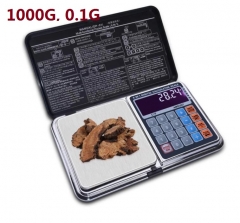 PS41B-1000G 1000g 0.1g Multi-function Digital Scales Electronic weight balance With Palm Calculator Design DP-01