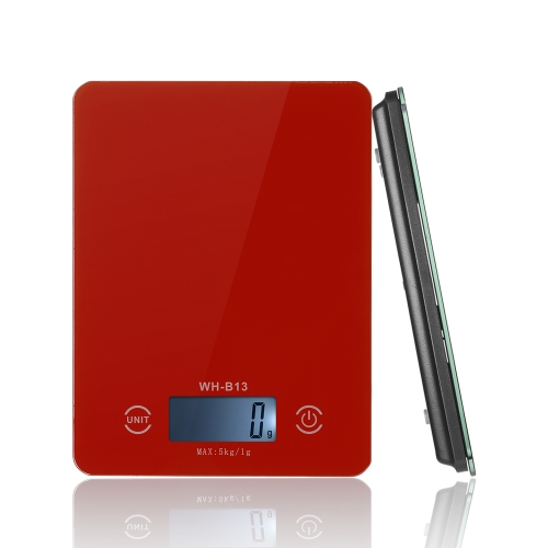 WH-B13 5kg 1g Digital Kitchen Scale,LED Electronic Food Diet Measuring FRP Weight,Battery Operated Mini Cooking Balance
