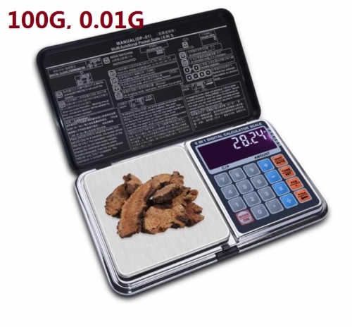 PS41A-100G 100g 0.01g Multi-function Digital Scales Electronic weight balance With Palm Calculator Design DP-01