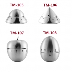 TM-105 Kitchen timer stainless steel cooking eggs 60 minutes mechanical alarm clock baking cooking tools countdown time management