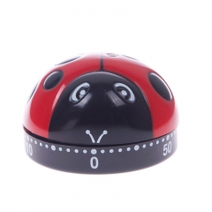 TM-131 Kitchen Lovely 60 Minute Ladybug Timer Easy Operate Kitchen Useful Cooking Ladybird Shape Kitchen Tools