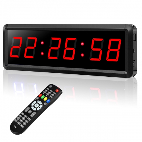 TM-143 Programmable Remote control LED crossfit timer Interval Timer garage timer sports training clock Crossfit gym timer