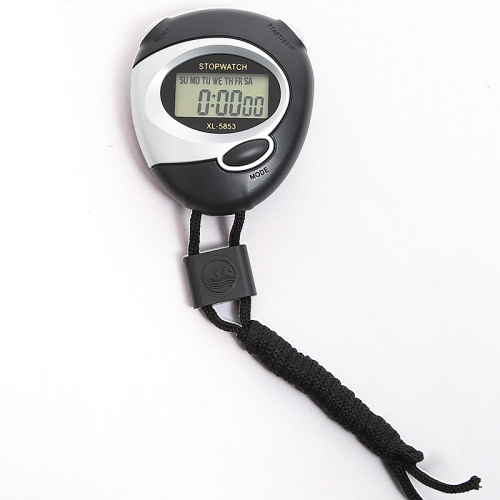 XL-5853 Classic Digital Professional Handheld LCD Chronograph Sports Stopwatch Timer Stop Watch With String