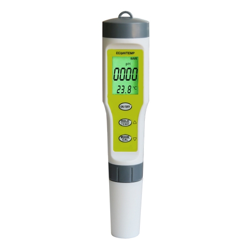 PH-9902 Portable Ph/ec/temp 3 In 1 Test Pen Handheld Ph Value Ph Meter Tds / Ec Water Quality Tester for Pool Home Water Quality with Backlight